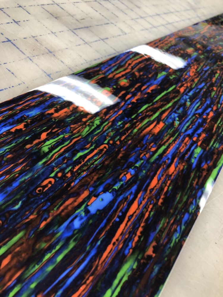 Psychedelic Red Drum Wrap For Snare 14x6.5.