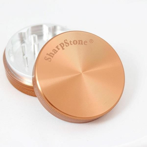 Sharpstone BROWN 2.5" -  2 Piece Hard Top Herb / Spice Grinder AUTHENTIC