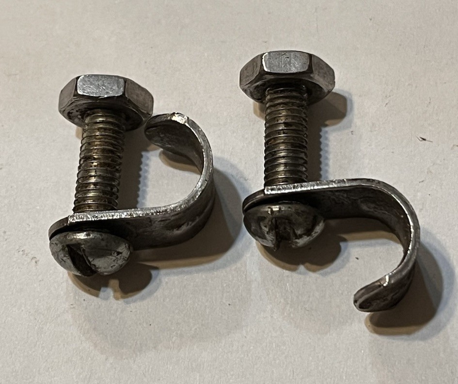 Frame mounted pannier clips--- fasteners---hooks