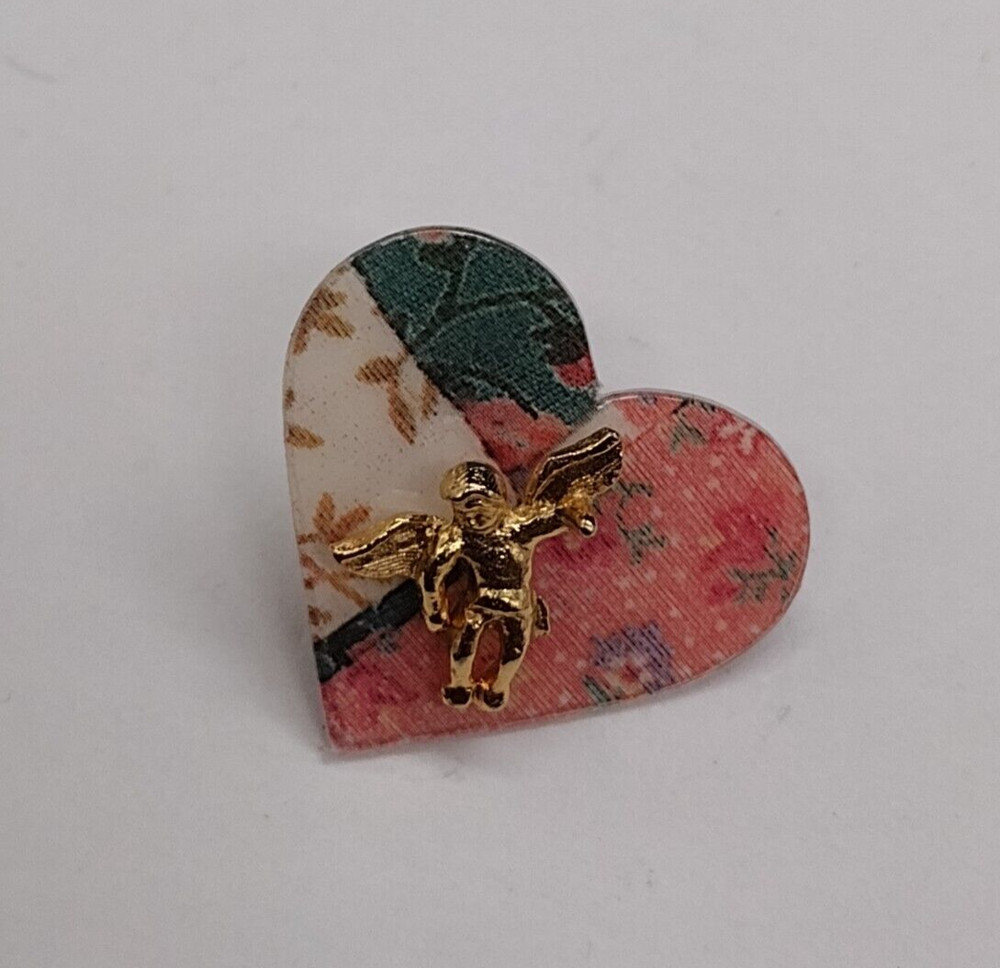 Small Angel Heart Lapel Pin