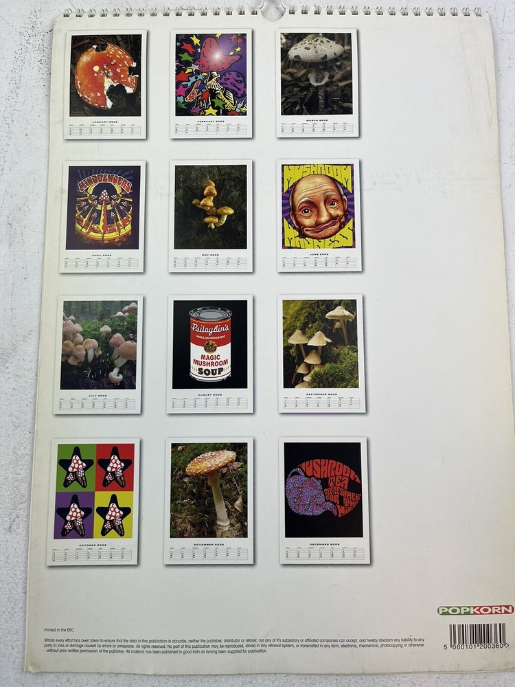 Magic Mushroom 2006 Popkorn Calendar