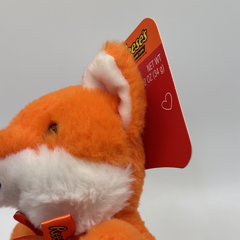 Hershey's Chocolate Reese's Plush Toy Orange Singing Fox Tested & Working!