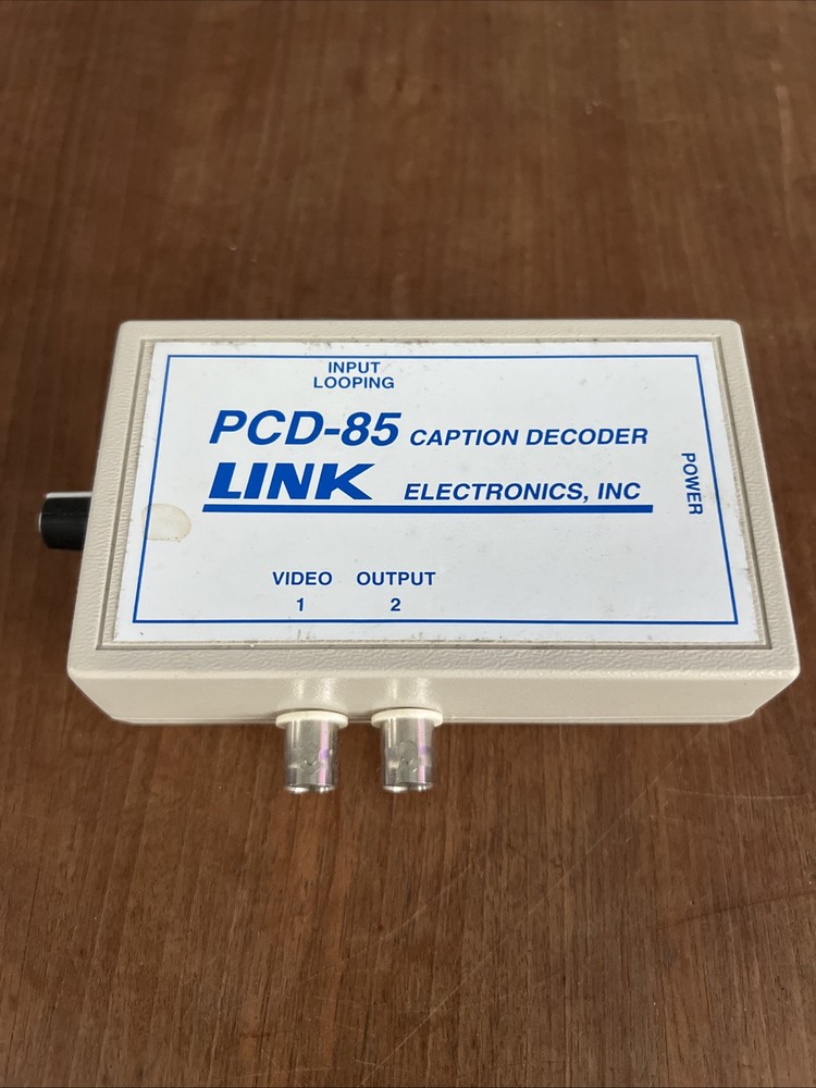 Link Electronics - PCD-85 - Portable Closed Caption Decoder - Not Tested