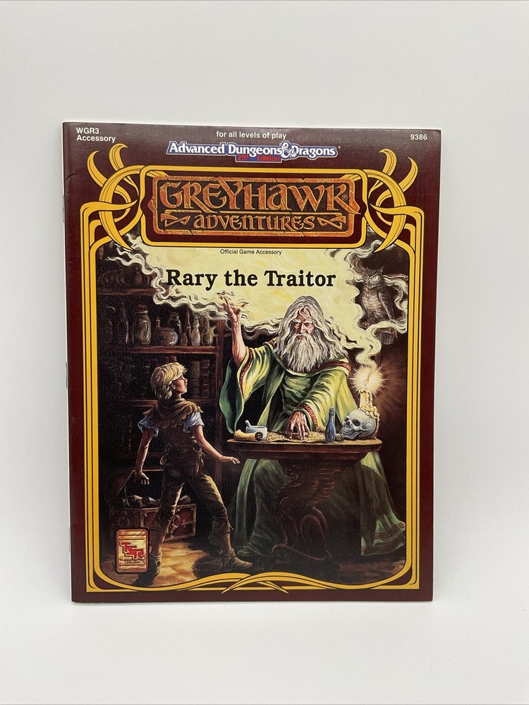 AD&D module WGR3 Rary the Traitor with Map (1992)