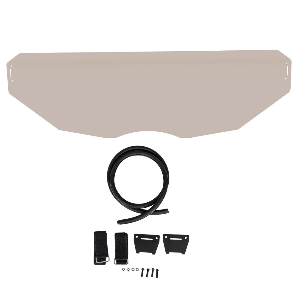 Front Half Windshield Dark Tinted Polycarbonate For 2017-2024 Can Am Maverick X3
