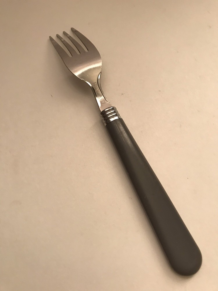 Gibson? Stainless GREY Plastic DINNER FORK 7” EUC