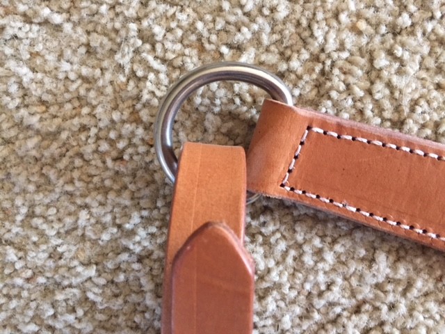 BREAST COLLAR DOUBLE STITCHED WITH STAINLESS HARDWARE - 1 3/4"