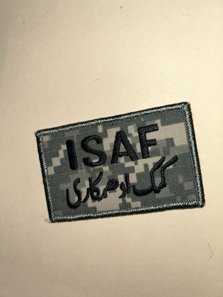 U.S. ARMY I.S.A.F. COMMAND (AFGHANISTAN) / ACU UNIT PATCH [HOOK/LOOP REVERSE]