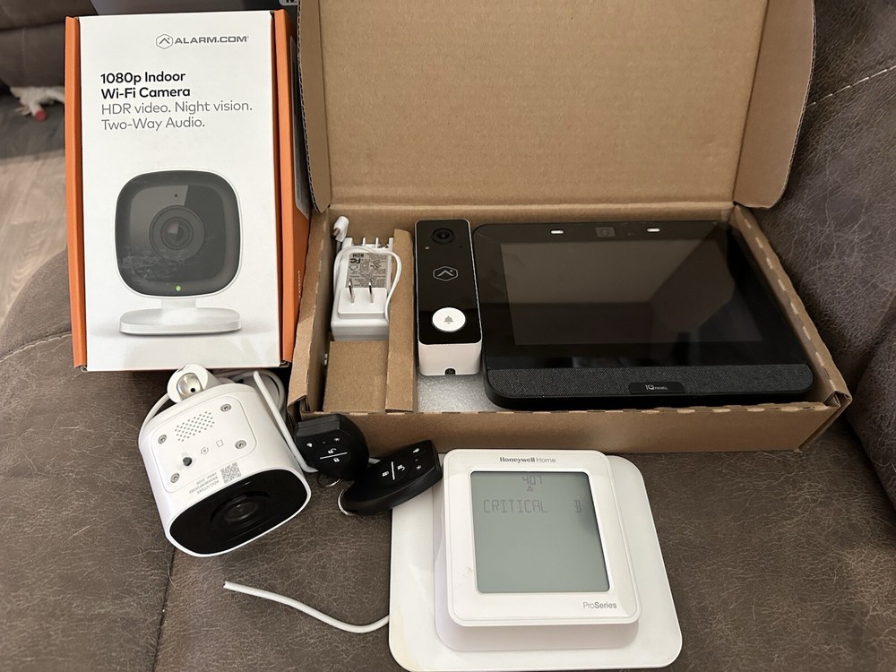 Alarm.com Security system equipment. All installed by ADT.