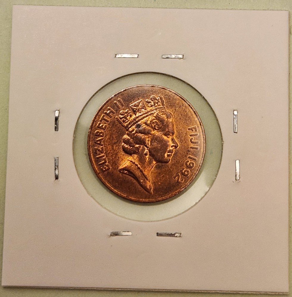 Fiji coin, 2 Cents, 1992