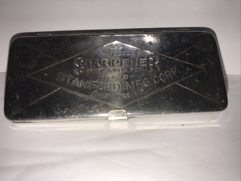 Vintage STANFORD MFG. CORP - 5 SECOND SHARPENER - Double Edge Blade Sharpener