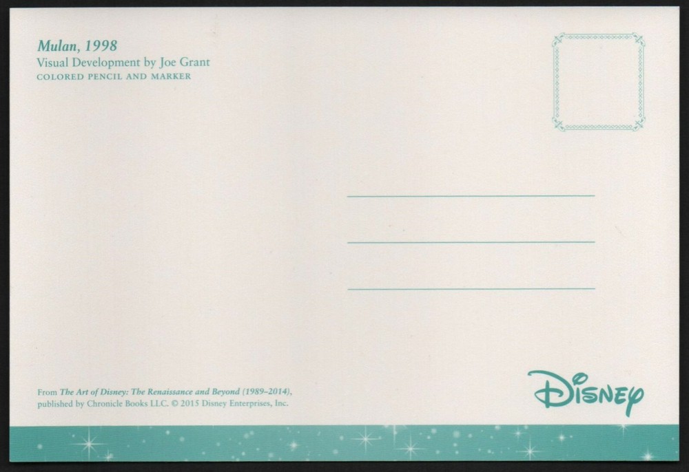 Disney Mulan Post Card - 8