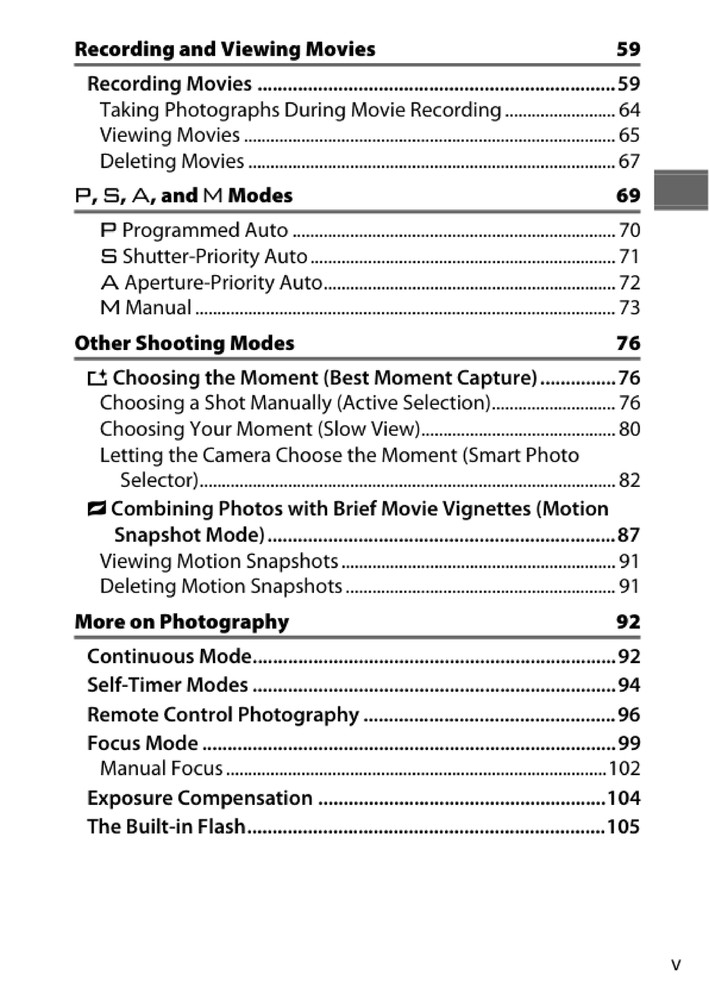Nikon 1 V3 — User Reference Manual Guide — 295 Pages — Printed & Bound in USA