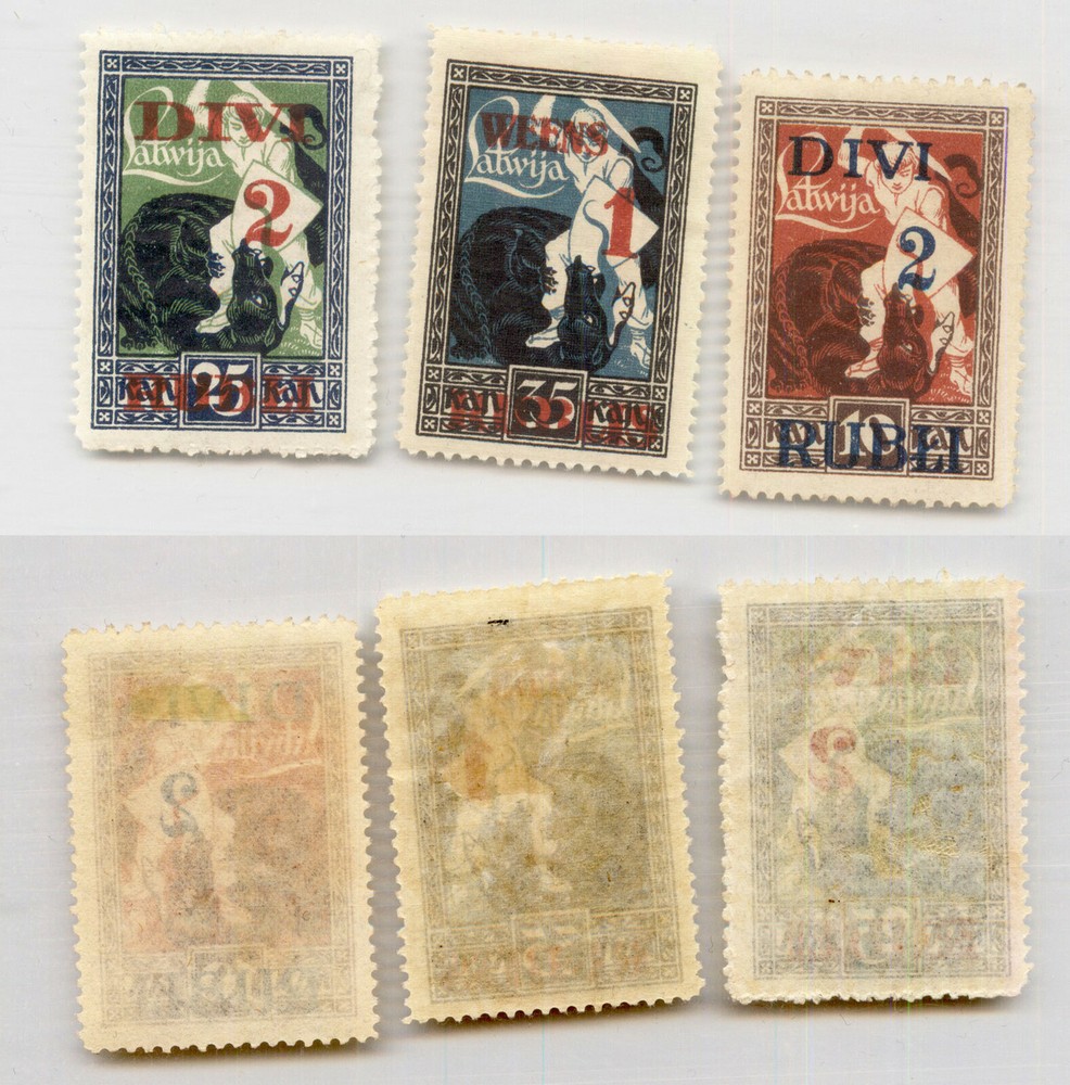 Latvia 1920 SC 91-93 mint. rtb4818
