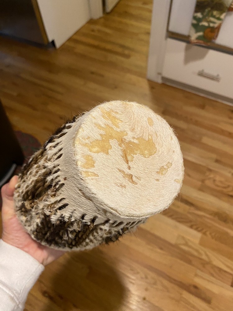 African Animal Hide Hand Drum 10”