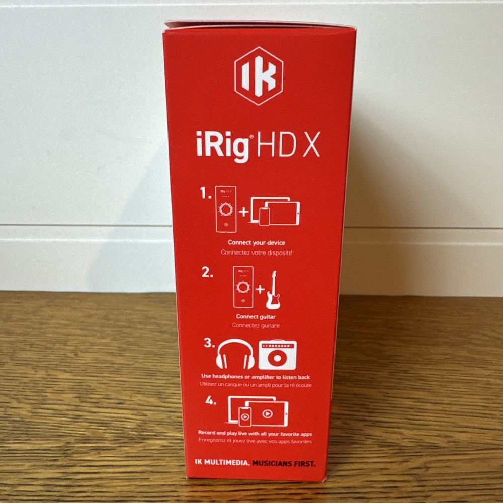 IK Multimedia iRig HD X Guitar Audio Interface - iOS, Windows, Mac, Android