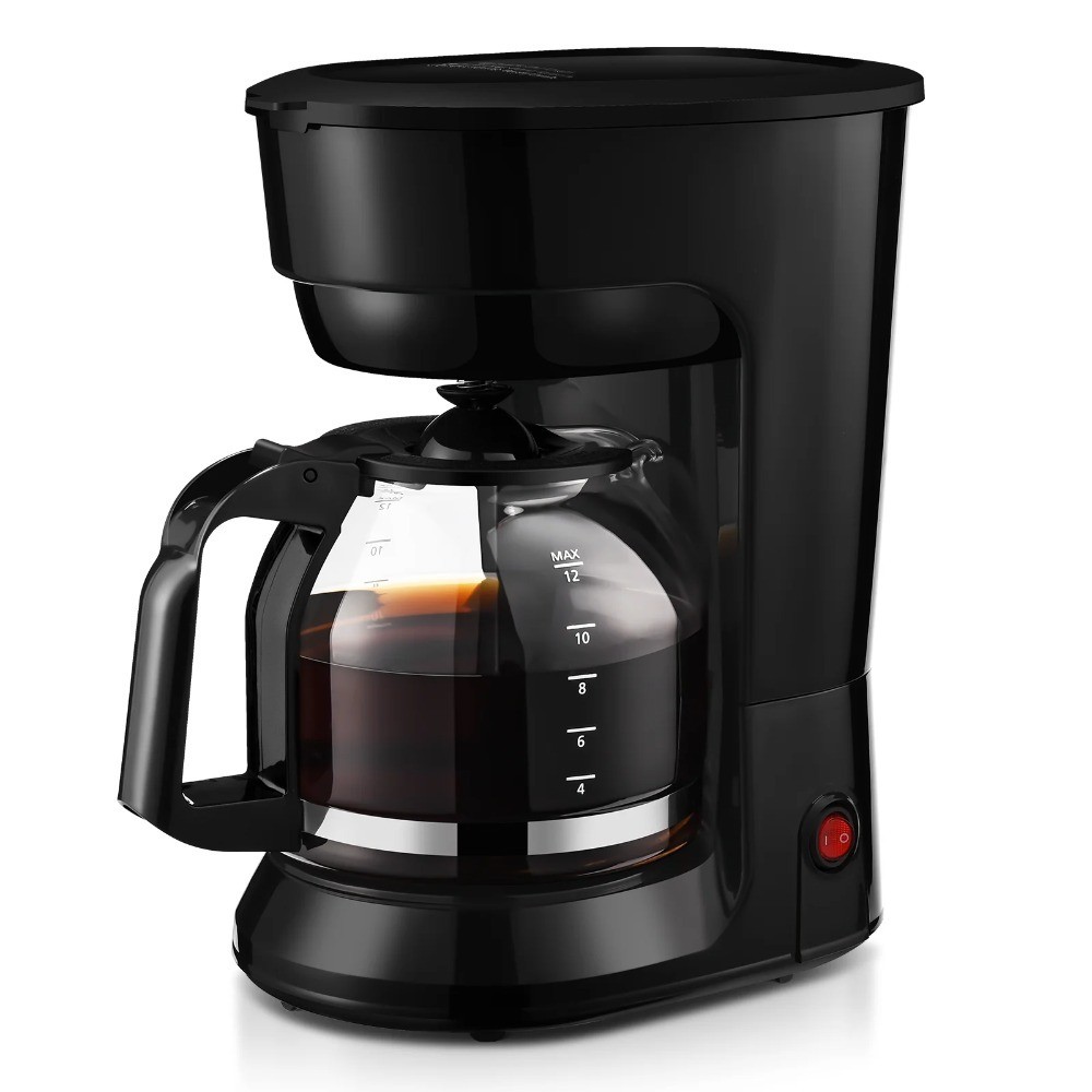 12-Cup Drip Coffee Maker Programmable with Auto Shut Off Glass Carafe