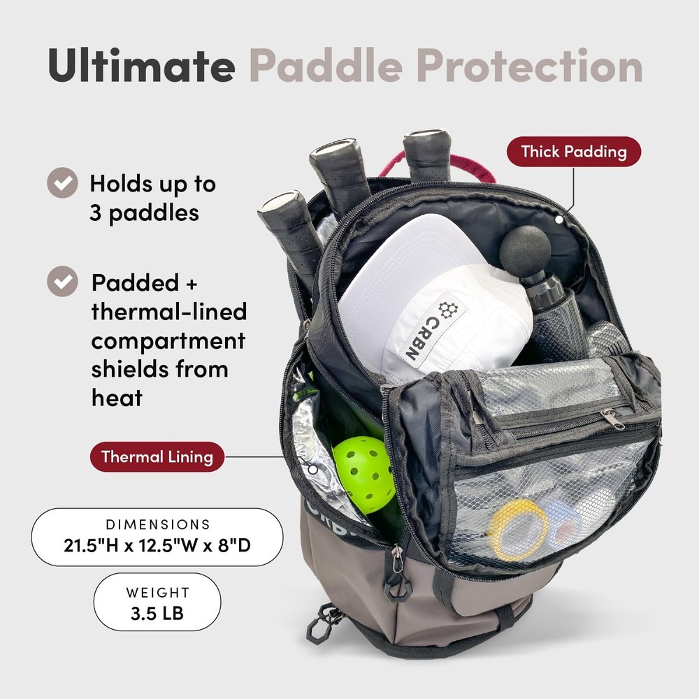CRBN Pickleball Backpack Pro Team 3 Paddle