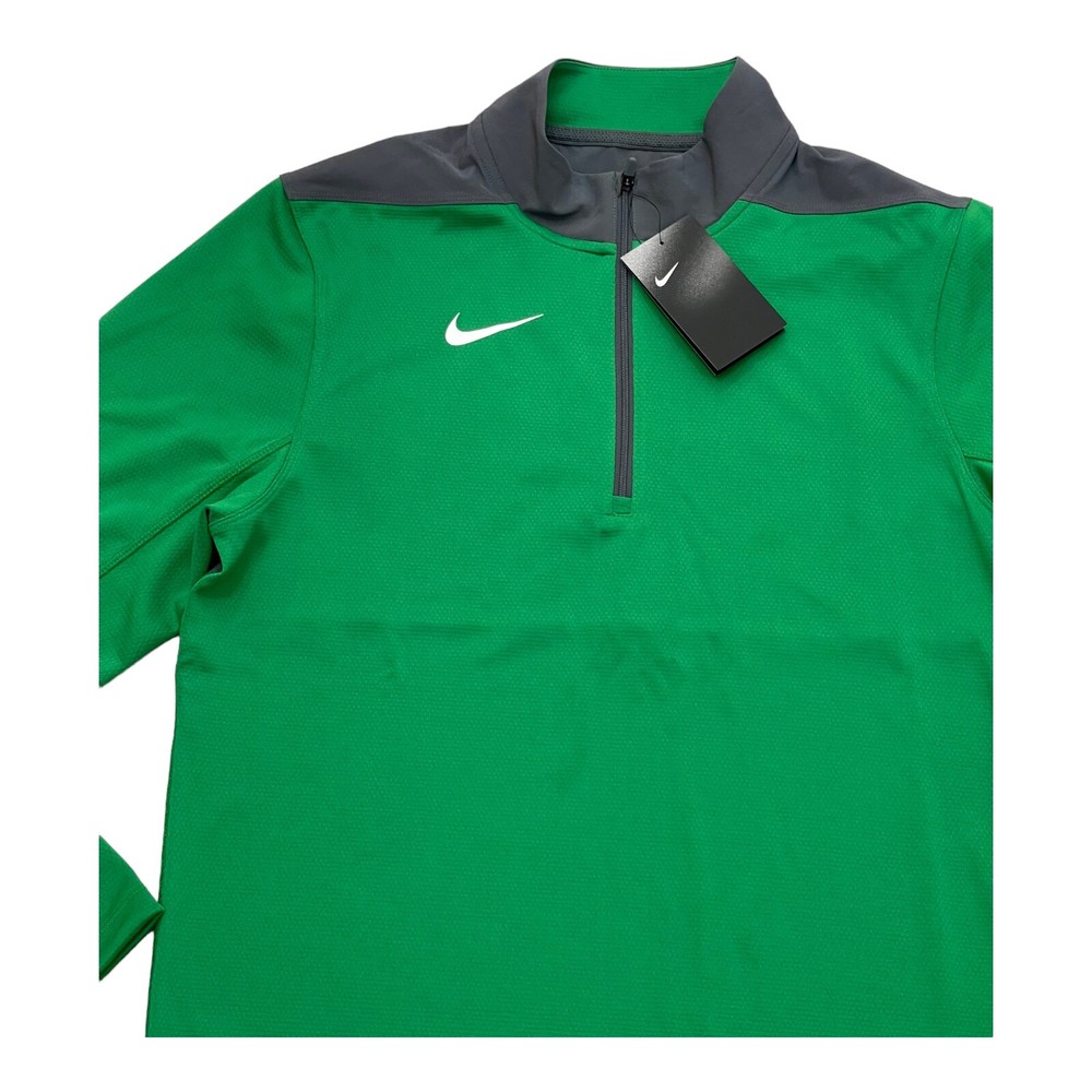 Nike Men's Dri-Fit Quarter-Zip Pullover DH3410-377 Green Size Small