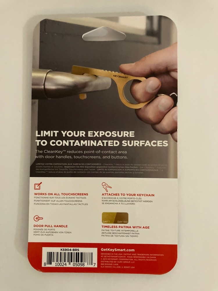 CLEANKEY -- THE SAFE WAY TO AVOID CONTAMINATED SURFACES