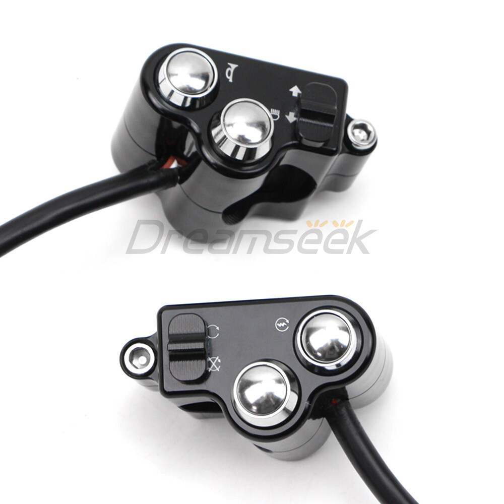 25mm Universal Handlebar Switch Horn Button Control for Harley Suzuki Motorcycle
