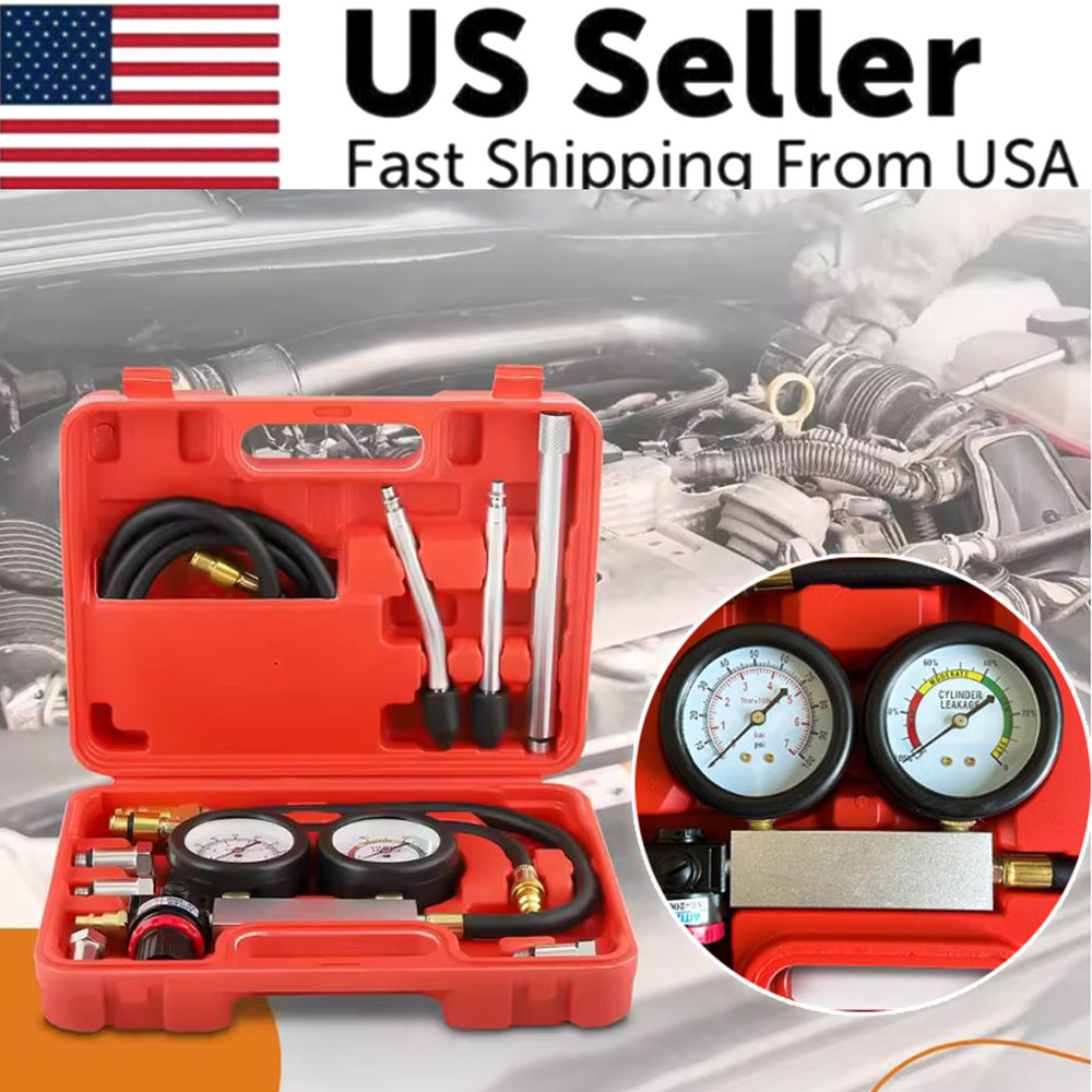 Multi-Function Cylinder Leak Down Tester Kit Engine Compression Tester Tool