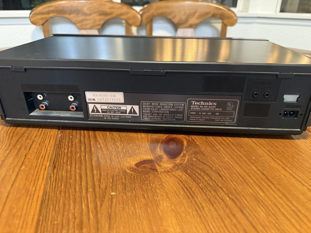 Technics RS-B29R Stereo Cassette Deck Auto Reverse Dolby-Tested Powers On & Runs