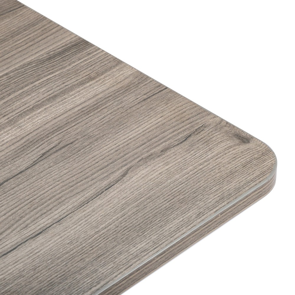 Grey Oak Particle Board with Melamine Coating Adjustable Computer Desk