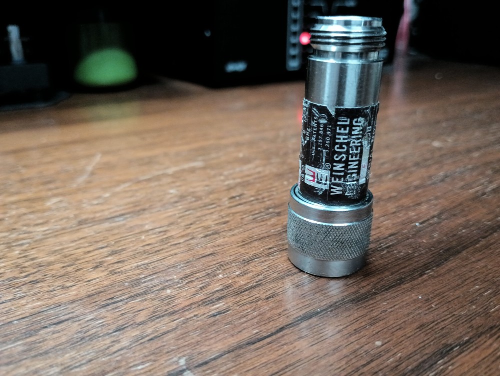 Weinschel Engineering Attenuator 6 db. N Connectors.