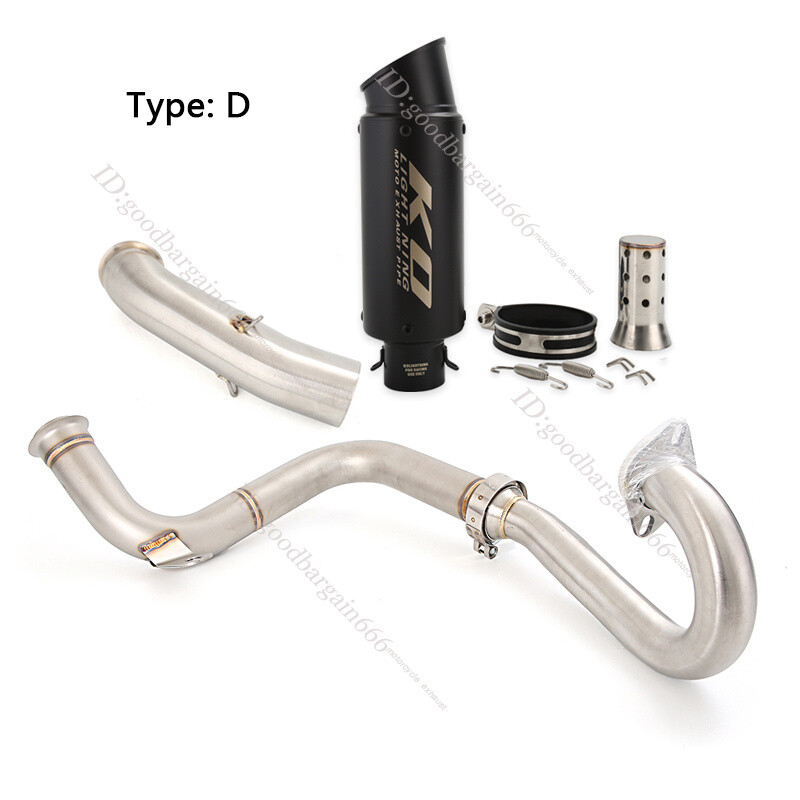 Complete Exhaust System Front Muffler Pipe Modified for Duke 390 RC390 2017-2020