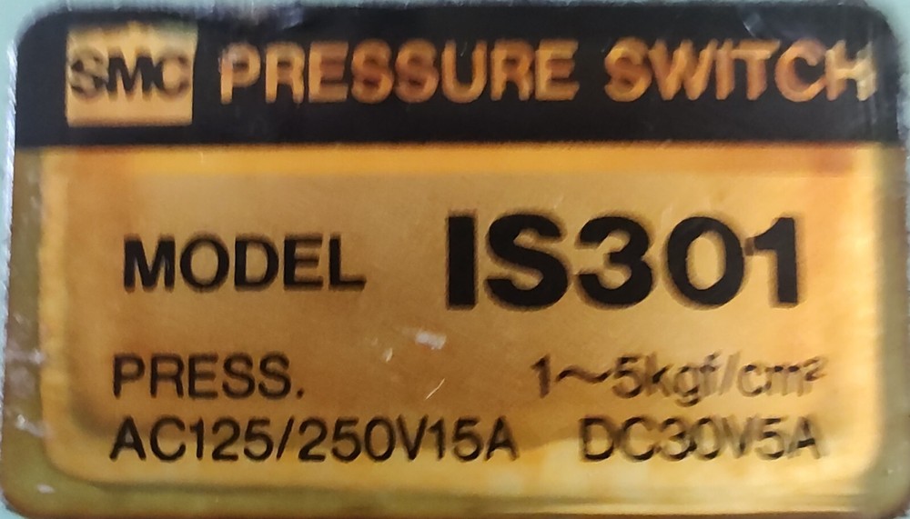 🗽SMC PRESSURE SWITCH MODEL IS301