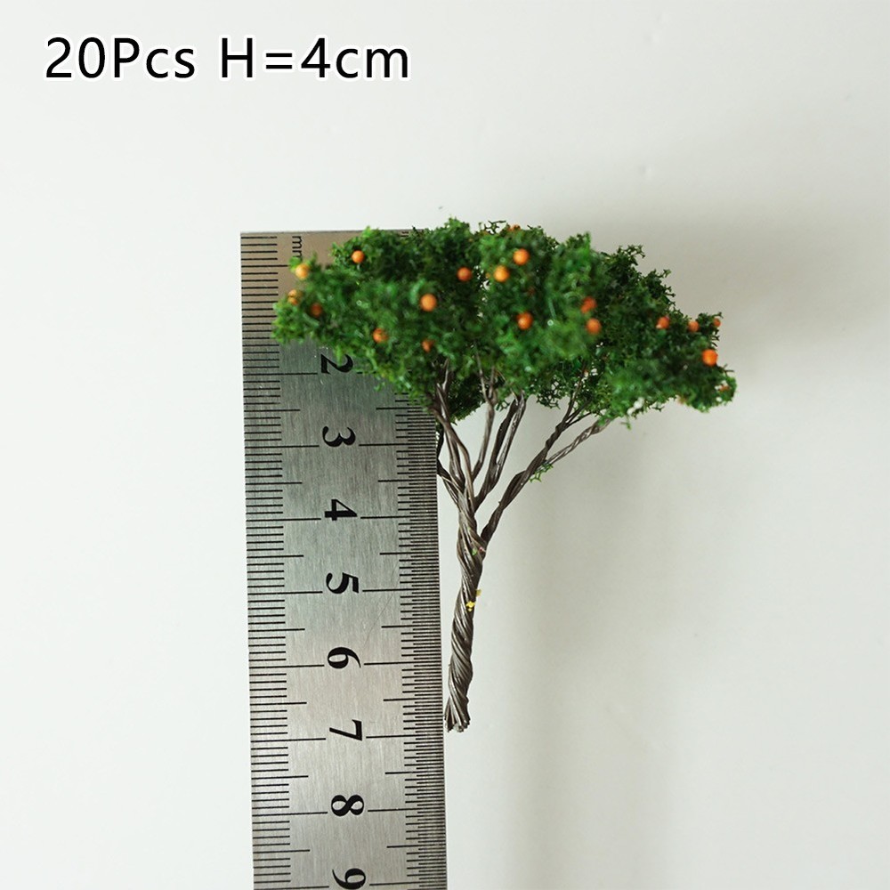 DIY Model Trees O Scale 20 Pcs Architecture Tree Orange Fruit Tree Model Replace