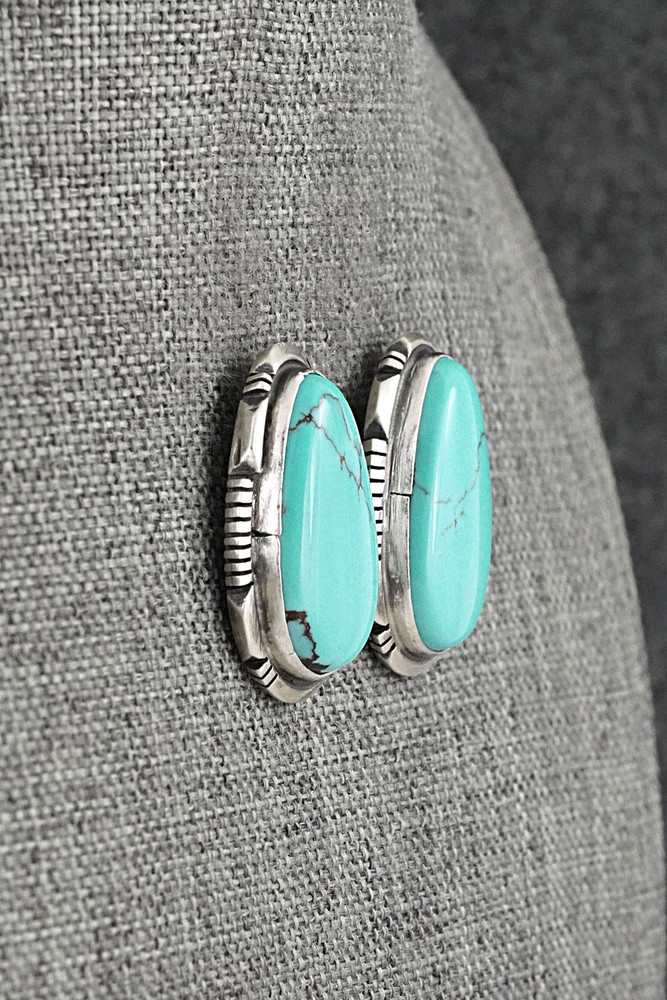 Turquoise & Sterling Silver Earrings - Thomas Francisco