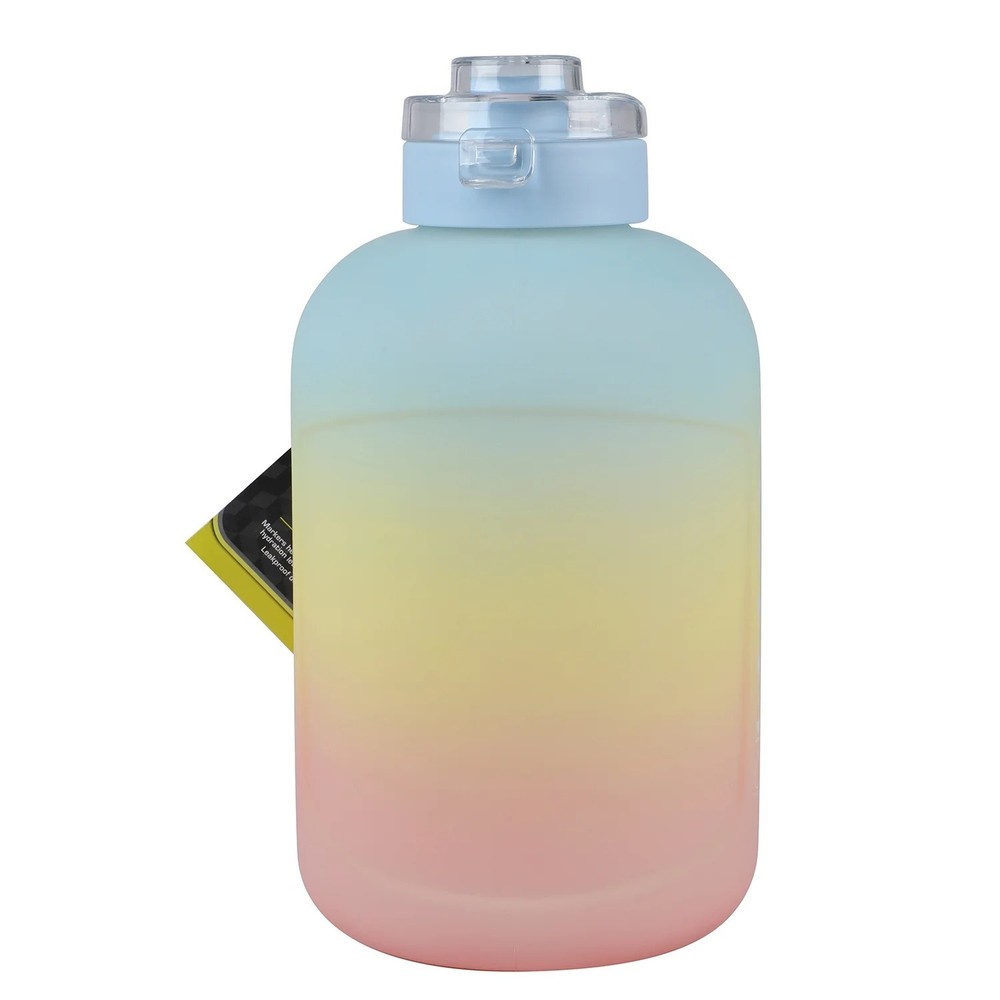 Athletic Works 64oz Motivational Water Jug, Dual Function Lid, Leakproof.