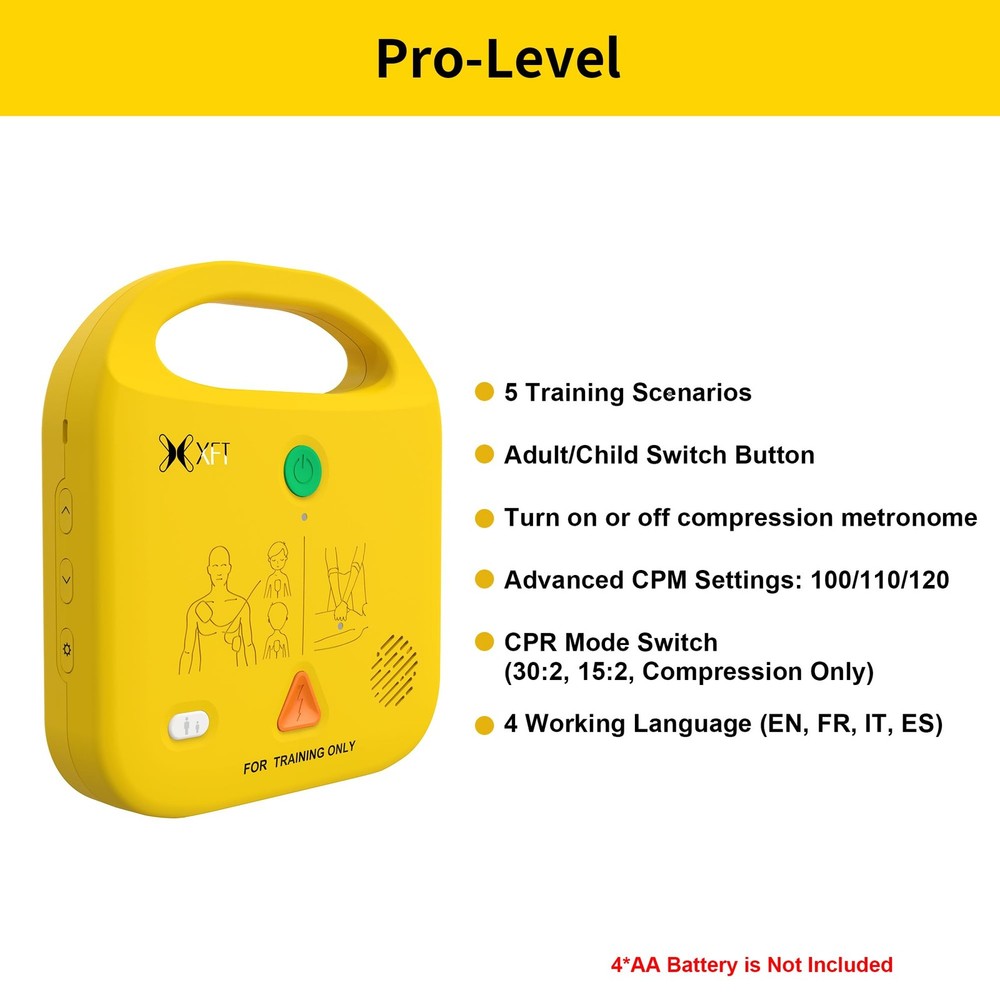 AED Trainer, AED Trainer Device Only Use for First Aid Classes with 5 Trainin...