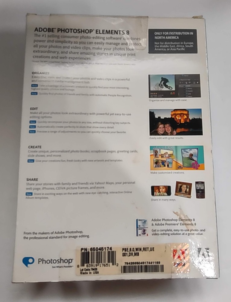 Adobe Photoshop Elements 8 (for PC, DVD, 2009)