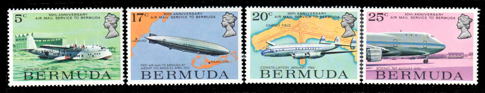 Bermuda Scott 318-21 Mint Never Hinged