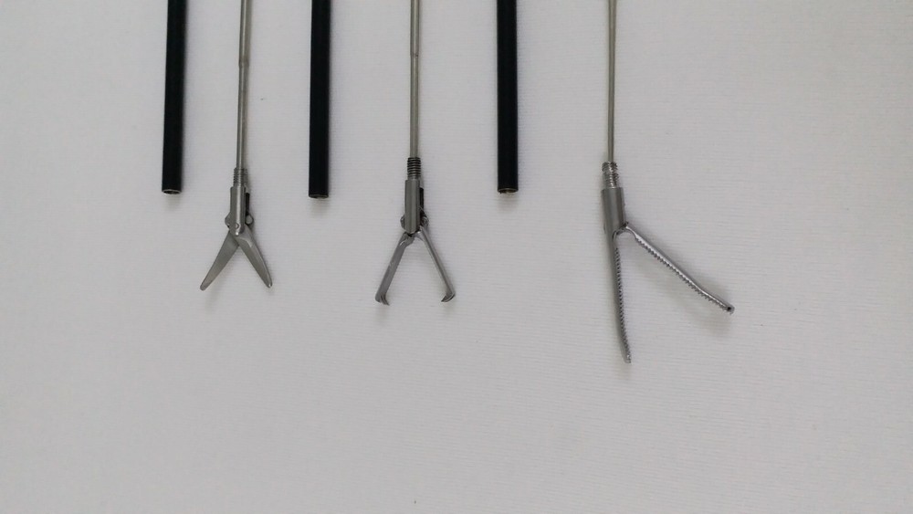 3pc Laparoscopic Grasping Forceps 5mmx330mm Endoscopy Surgical Instruments