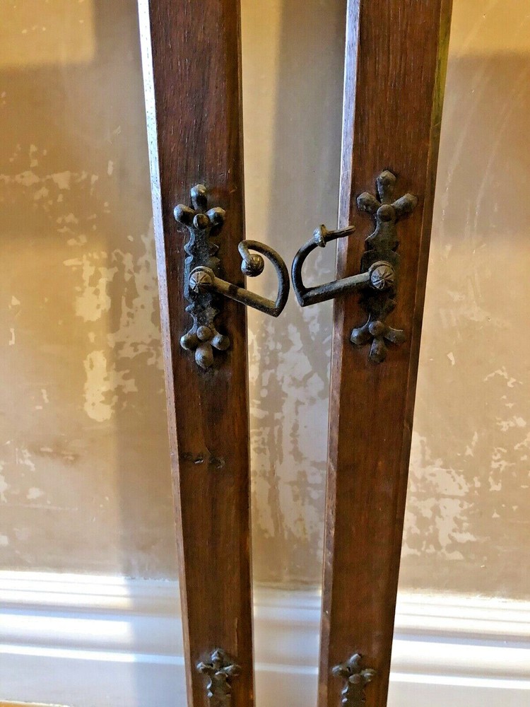 16th Century oak wood frames (2) with hardware