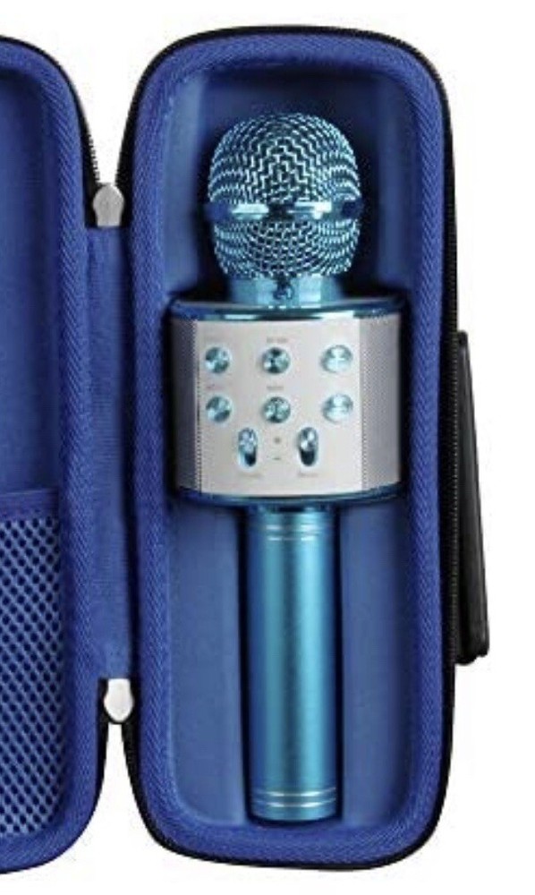 Black karaoke Microphone Travel Case. Does Not Include Microphone.