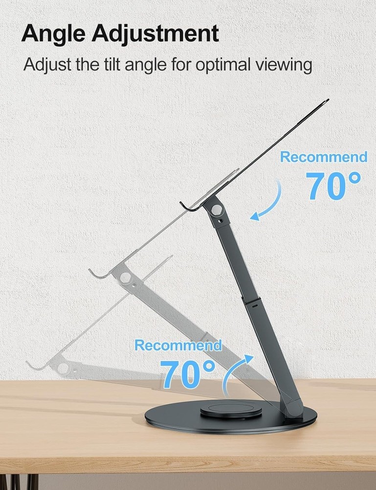 Height Adjustable Sit to Stand Riser for MacBook Pro