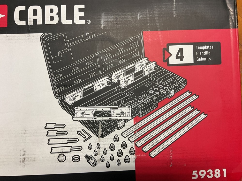 Porter Cable Hinge Butt Template Kit / Set 59381 with Case