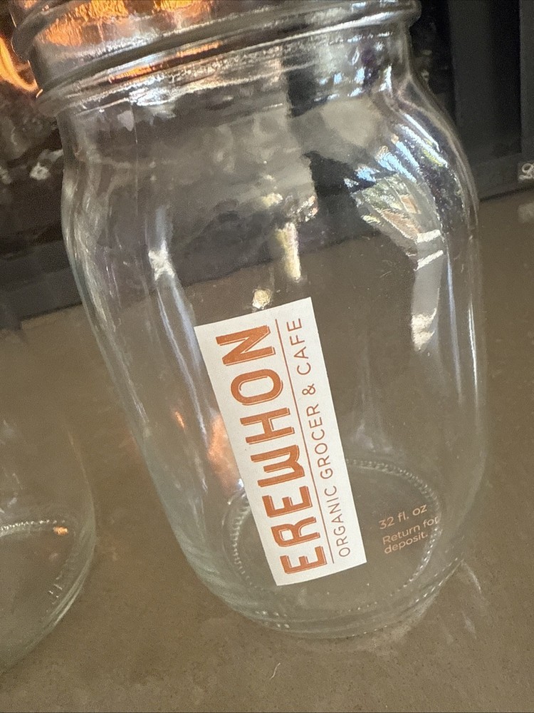 5 Erewhon Glass Jar / Bottle 32oz - No Lids!