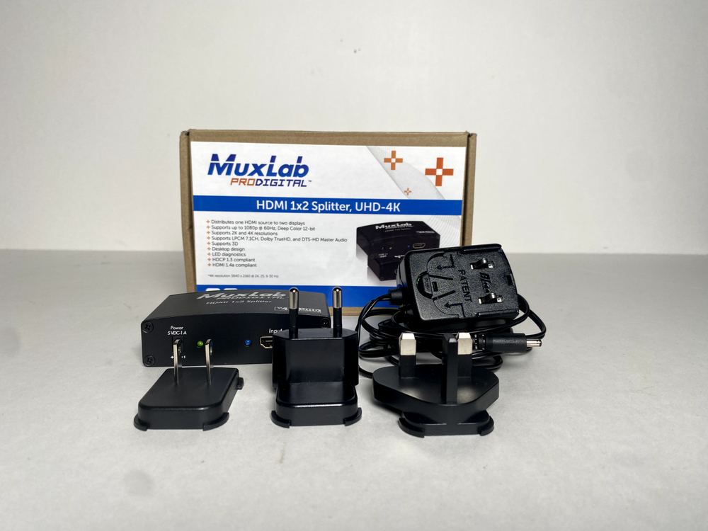 MuxLab ProDigital HDMI 1x2 Splitter, UHD-4K