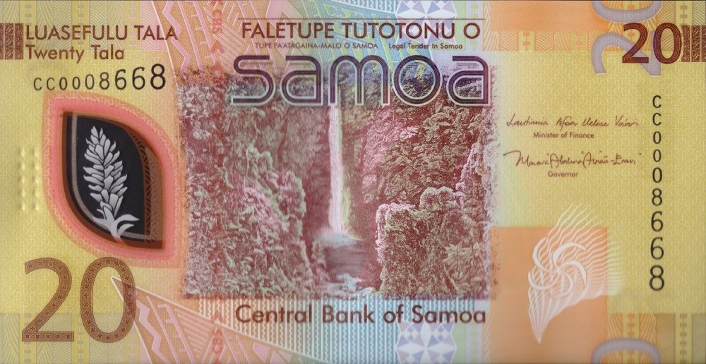 SAMOA 20 TALA 2023 P-49 UNC