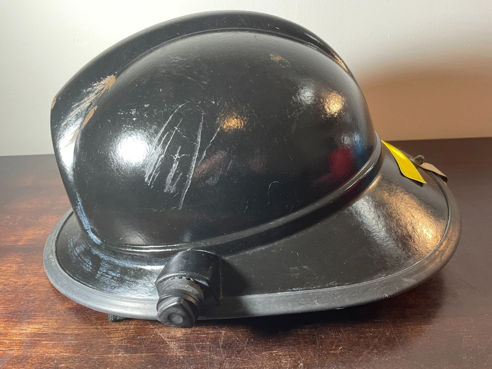 2001 Black Morning Pride Fire Firefighter Helmet Model HLF-PLUS