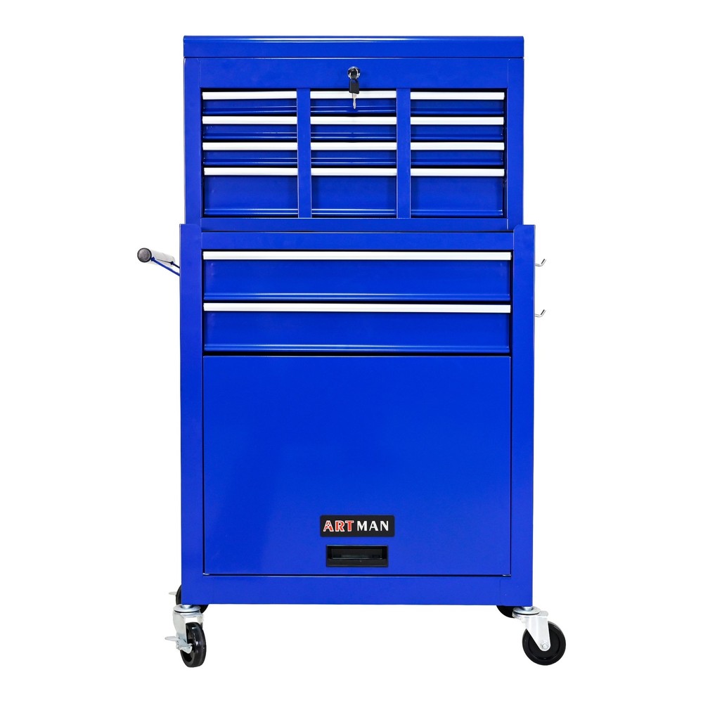 8-Drawer Workshop Tool Chest with Wheels&Drawers,High Capacity Rolling Tool Box