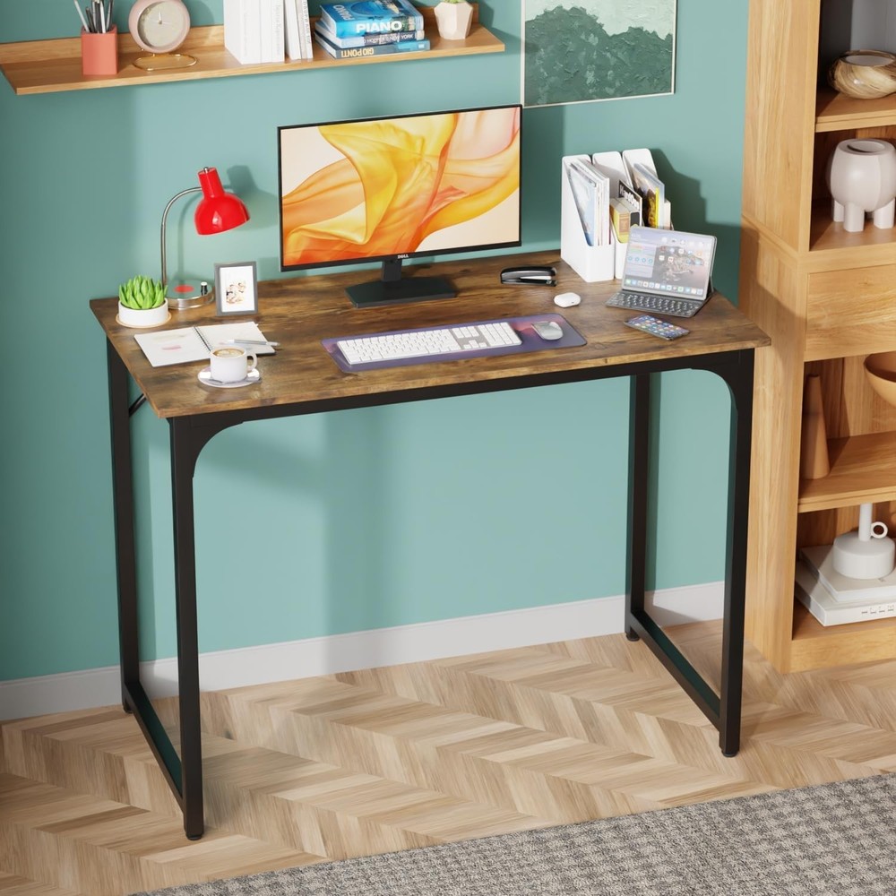 Multi-Functional 39 inch Home Office Desk - Adjustable Feet & Modern Style