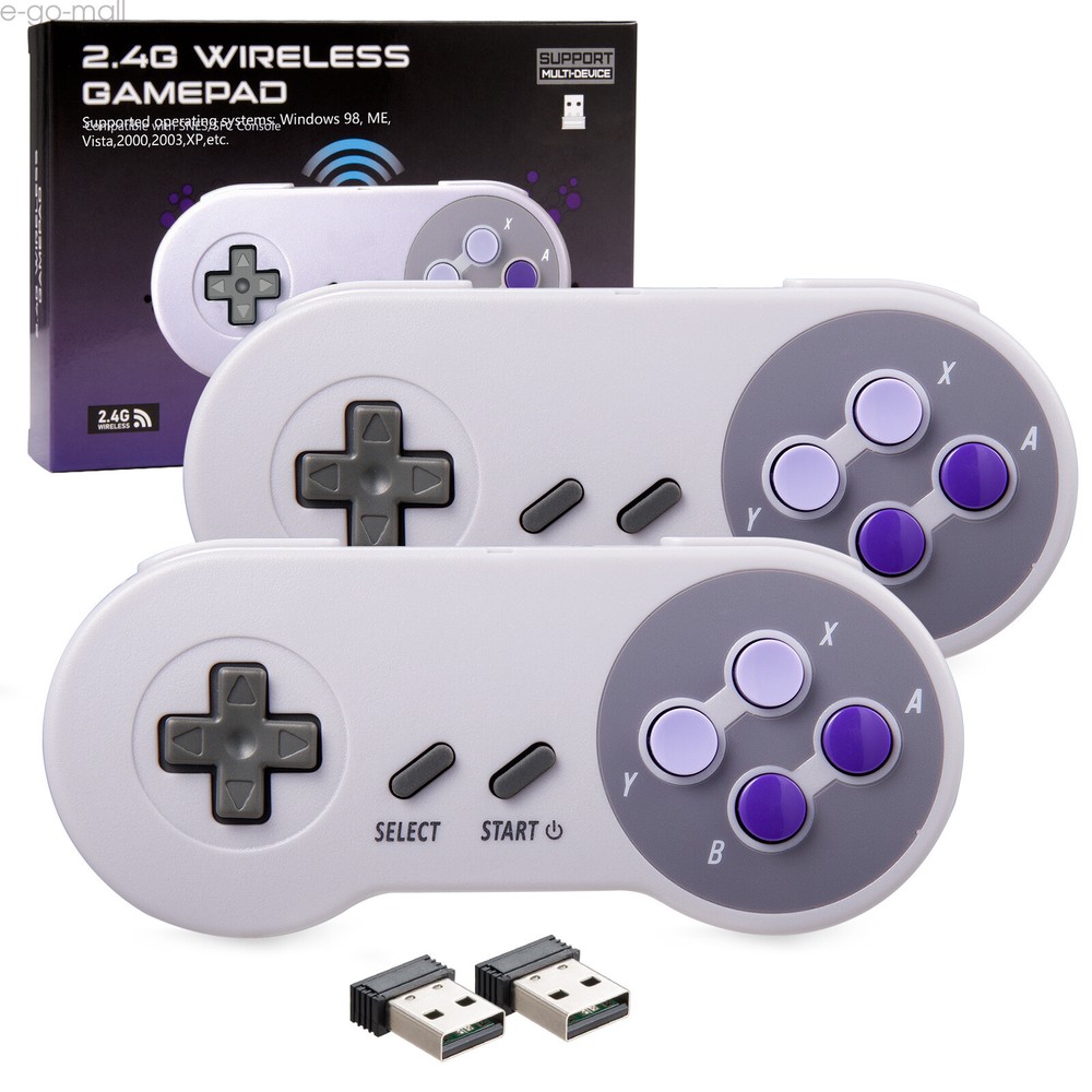 2 Pack SNES USB Classic Gamepad Joypad for Windows PC MAC Linux Raspberry Pi