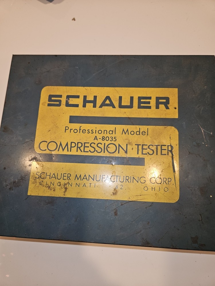 Schauer A-8035 Model Compression Tester Incomplete